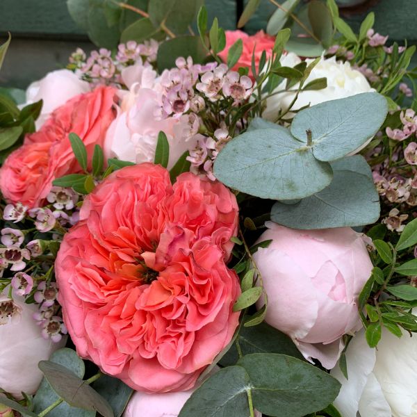 Bouquet Peonie e  Rose Inglesi